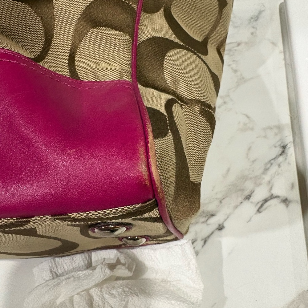 Coach legacy purse combo with matching wristlet - Picture 9 of 16